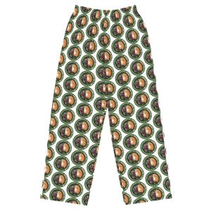 All-over print unisex wide-leg pants