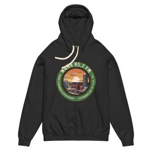 Unisex garment-dyed lightweight hoodie